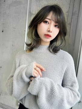 ロンド ジュルード 名古屋(Lond jeloud) インナーカラー　くびれミディアム