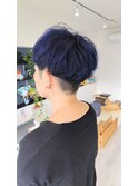 ブルーヴァイオレットマッシュヘアー