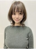 顔回りが可愛いネオウルフ　ボブウルフ　ウルフカット