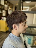 茶色+爽やかヘアー