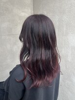 インフィニティー infinity HAIR SPACE BLOOM ボルドーグラデーションカラー