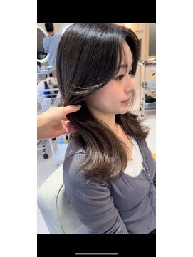 エヌ 大阪梅田店(enu) 【大阪梅田】透明感グレージュ×韓国風くびれ巻き