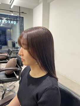 ガーデン タチカワ(garden tachikawa) 前髪、顔まわりカットと縮毛矯正