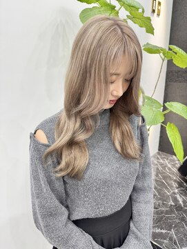 チュダック(ChuDuck) 韓国風《ミルクティー》ハイトーン/ケアブリーチ/ダブルカラー