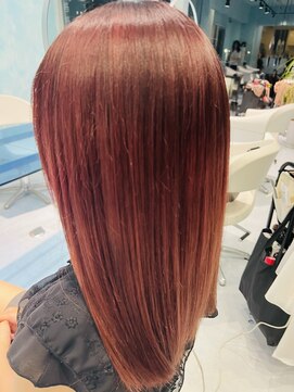 アミティ(AMITY) セミロングピンクベージュ