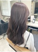 大人可愛いブリーチなしラベンダーベージュ【上野】