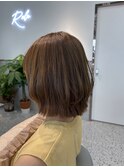ボブ/透明感カラー/暗めカラー/韓国ボブ/髪質改善 /顔周りカット