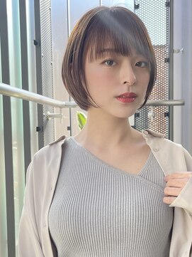 ♪前下がりショートボブハンサムショートカット上手い錦糸町ケア