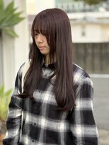 ヘアーサロン グラブ(hair Salon grab)&nbsp;ピンクブラウンカラー×韓国風ロング