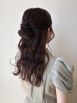 フィル(fil) ハーフアップヘアアレンジ