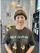 エン(YENN) マッシュ ショート オリーブ ブラウン