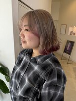 サラ ビューティー サイト 古賀店(SARA Beauty Sight)&nbsp;【ハイトーンボブ】デザイン/ダブルカラー/切りっぱなしボブ