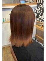 桃の木 ヘアー(桃の木 hair)&nbsp;オレンジブラウン×シングルカラー