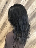 プログレス 小手指店(PROGRESS)&nbsp;エアリーミディ/セミロング/黒髪/アッシュブラック/20代30代