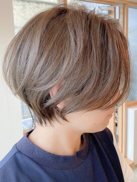 シカタ シーカ 鎌倉(CICATA/ShIKA.) 20代30代前髪あり丸みくびれ前下がりショートボブ９【鎌倉】