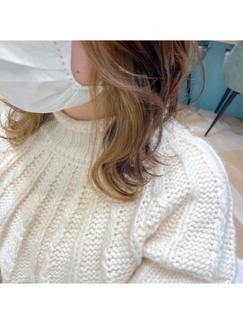 ロンド レグリーズ 立川(Lond leglise) 【槌矢圭悟】インナーカラー/ベージュ/ミディアムヘア