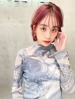 メーヴェ(Mowen)&nbsp;mowen×外ハネミディアム×小顔カット×ピンクバイオレット