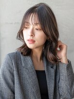 エースハバナ 渋谷(1 HAVANA)&nbsp;くびれボブ/大人可愛い/小顔ヘア/20代30代/アッシュカラー