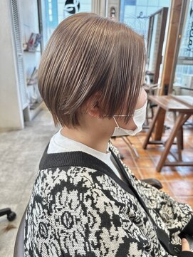 ルチア ヘア ステラ 京都店(Lucia hair stella) ミルクティーベージュ/ショートヘア//学割U24/京都/河原町