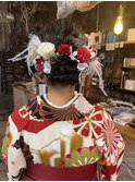 卒業式 シニヨンスタイル