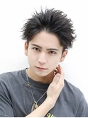 リバースウェーブツーブロック刈り上げアップバングショート