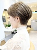 40代50代60代　美シルエット大人クールショートシルキーベージュ