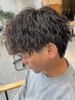 フゥ 宇都宮(FeU) 波巻きスパイラルパーマウルフカットツイストパーマメンズパーマ