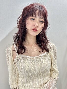 ゼストララ(ZEST Lara) 高発色レッド☆ブリーチなしダブルカラー【吉祥寺】misaki