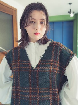 サインヘアー 静岡(sign hair) 切りっぱなしシースルーバング