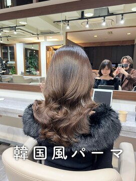 アミー 銀座(Ammy) #コテ巻き風パーマ #パーマロング#韓国風パーマ#デジタルパーマ