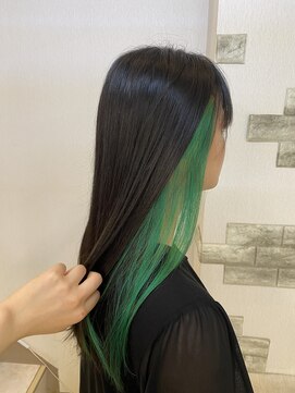 ジパングペイント 押上店(Zipangu Paint) 派手髪グリーン