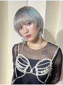 ハイトーンショート　マッシュショート　前髪