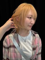 ジルスタジオ(JILL STUDIO) JILL STUDIO ショートレイヤー×ブリーチペールイエロー