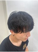 メンズカットパーマダブルカラーケアブリーチ