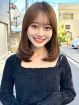 ミラリー トウキョウ(Mirareee Tokyo) 20代30代40代◎前髪パーマ韓国風巻きくすみベージュお団子ヘア