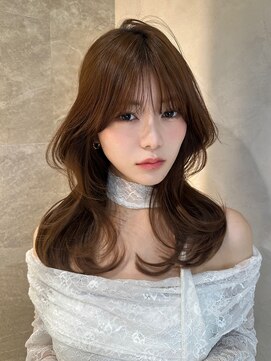 ロンド ルージュ 銀座店(Lond rouge) ワイドバングイメチェン美髪外ハネボブ+レイヤーカット韓国/銀座