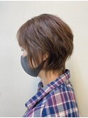 小顔ネオウルフカット