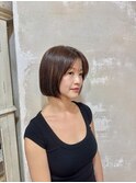 切りっぱなしボブ◎