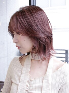 イル 大阪淀屋橋(i'll) ココアブラウンレイヤーボブ大人ボブ