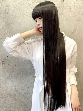ユアーズ ヘア 恵比寿本店(youres hair) 髪質改善トリートメントで叶う美髪ストレート 艶髪 前髪