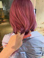 ノラ ヘアーサロン(NORA HAIR SALON) ピンクカラーハイトーンカラーペールカラーハッシュカット