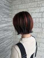 ルシードスタイル リコット レディース(LUCIDO STYLE Ricotto Lady's)&nbsp;ボブアンブレラカラーアプリコットオレンジブリーチなしカラー