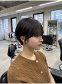 くびれショート ブルーブラック 博多美容室