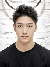 メンズビジネスシチサンツーブロックショートメンズ清潔感髪型