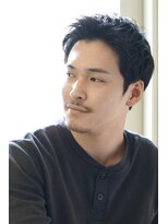 にもう&nbsp;テーパーフェード/ラフショート/ネイビー