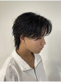 センターパートフェザーパーマニュアンスパーマシャドウパーマ