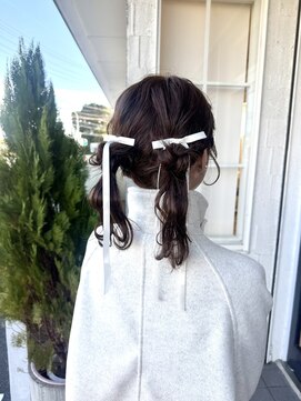 ラグ バイ シゲルカットクラブ 神田久志本店(lag) お団子ツイン