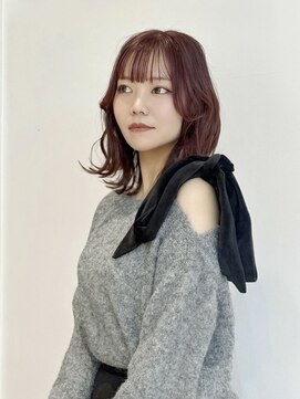 リカロヘアー(Ricaro hair) ボルドーカラー/顔周りカット/トリートメント