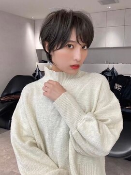 ロンドソレイユ 池袋(Lond soleil) グランマッシュ/オリーブグレー/ショート/ヘイリーボブ/前髪