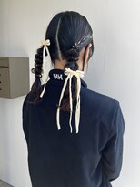 美容室 アイディー i-dee&nbsp;参列ヘアセット/ツイン編みおろし